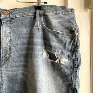 Madewell Distressed Denim with Raw Hem